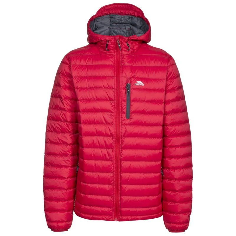 Trespass Mens Digby Down Jacket Red Sportpursuit
