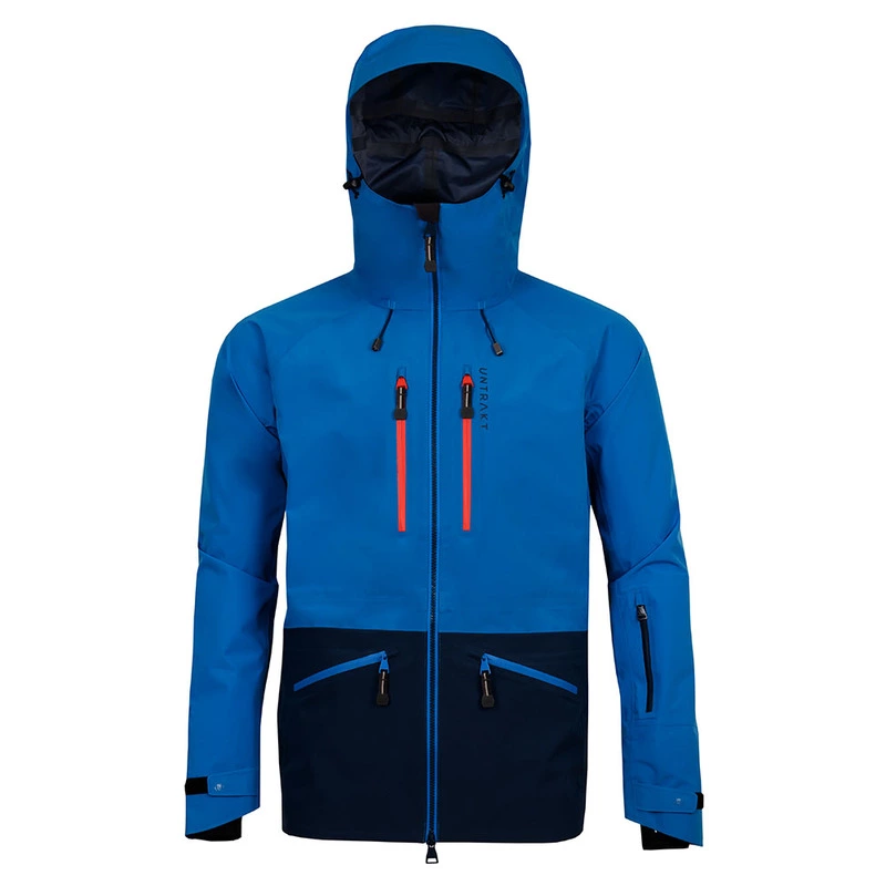 Untrakt Mens Obsidian 3L Shell Jacket Bluebird Ink Sportpursuit