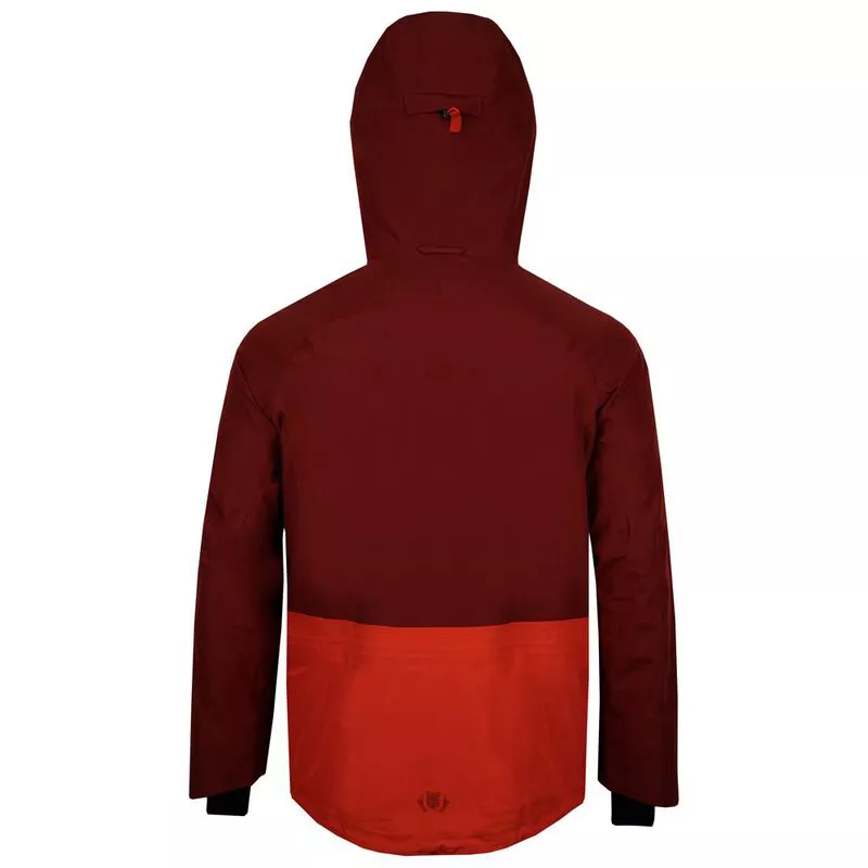 Untrakt Mens Obsidian 3L Shell Jacket (Rust/Beacon)
