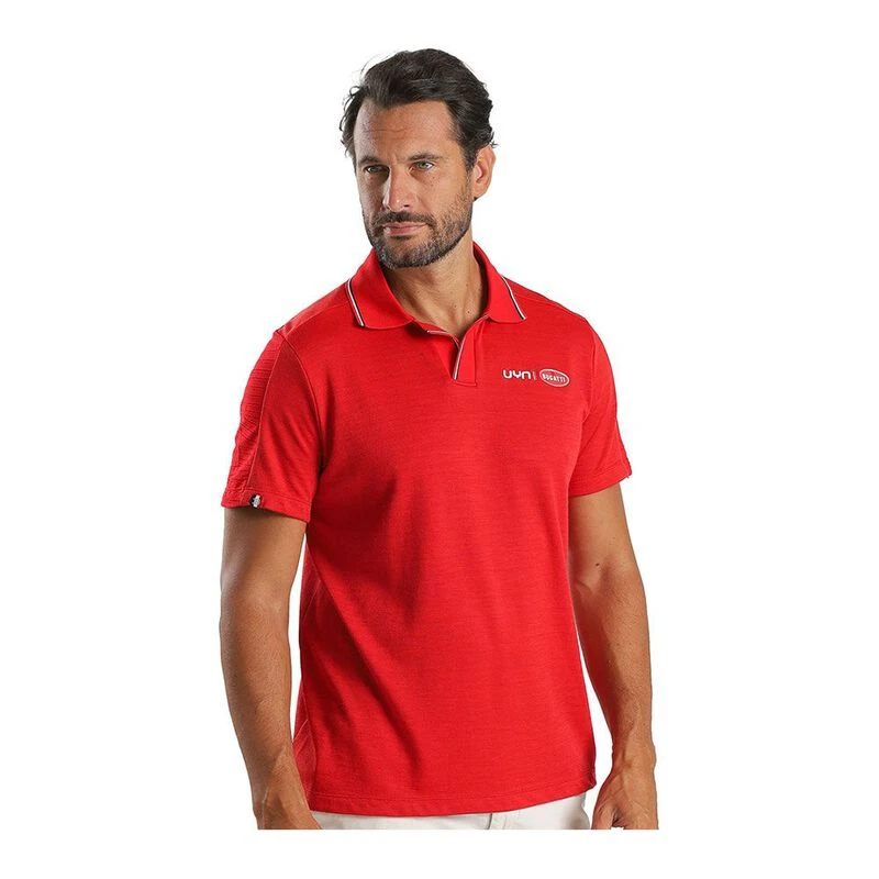 UYN Polo For Bugatti Merino Homme Rouge privatesportshop