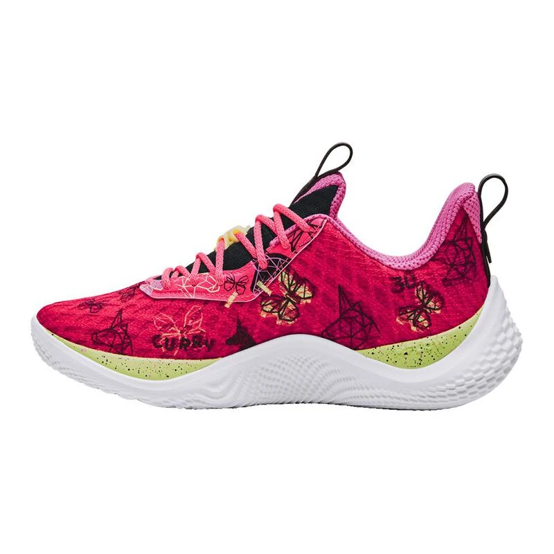 Pink under armour basketball shoes 2025