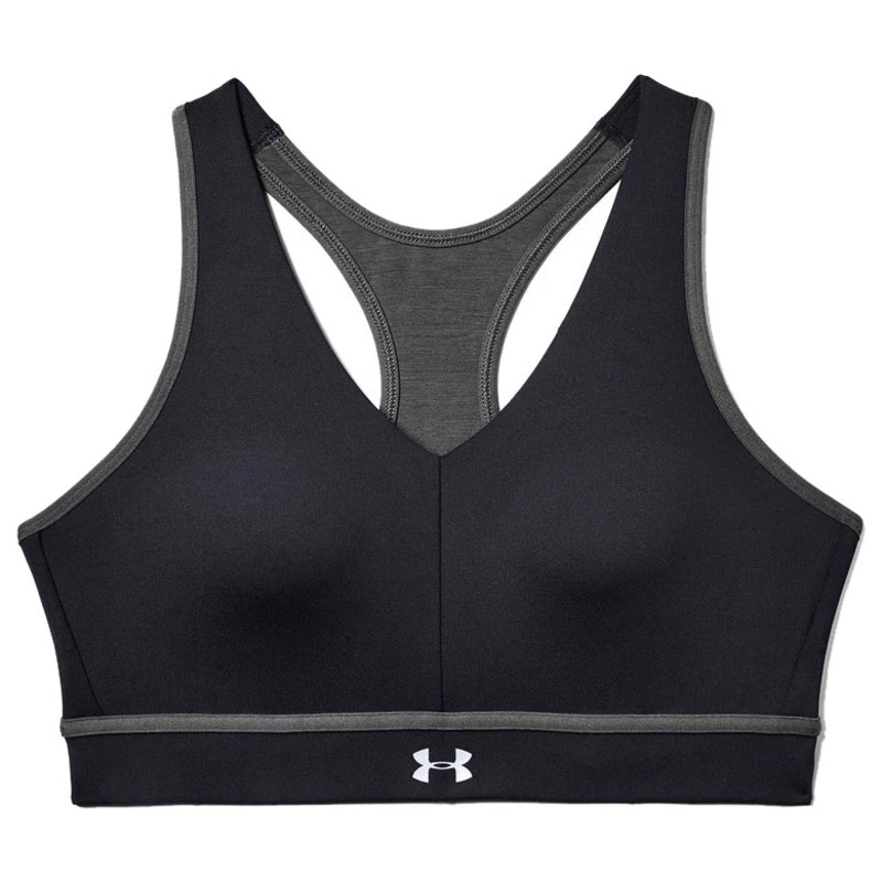 Under Armour crossback mid support bra with mesh panel in mint