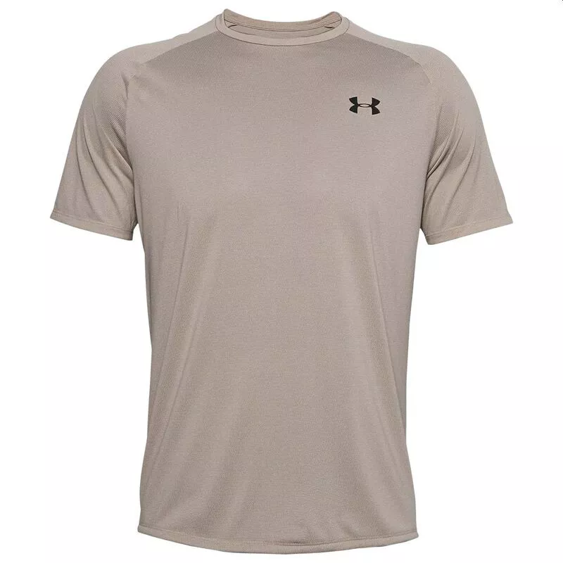 Integración ritmo Precipicio Under Armour Mens Tech 2.0 Novelty Short Sleeve Top (Brown) | Sportpur