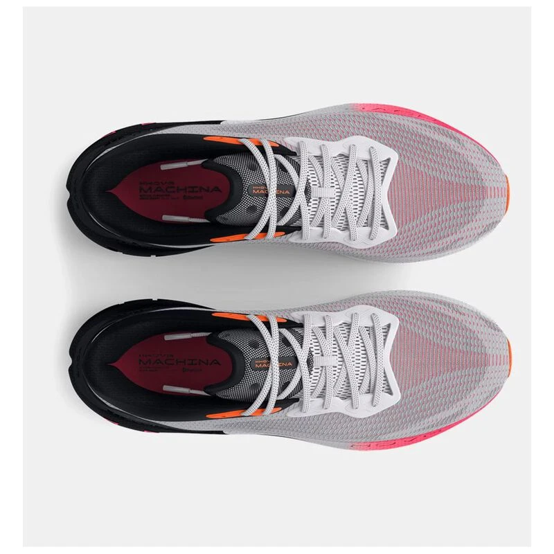 UnderArmour Mens HOVR Machina Breeze Running Shoes Black White Pink S