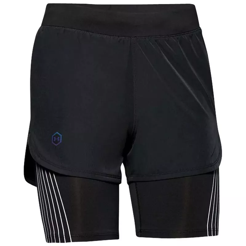 shorts Under Armour SpeedPocket Perf - Black/Reflective - women´s