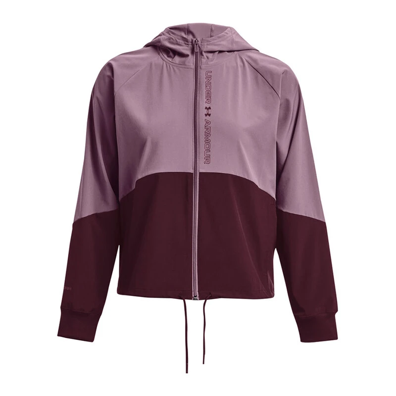 UnderArmour Womens Woven Jacket Purple Sportpursuit