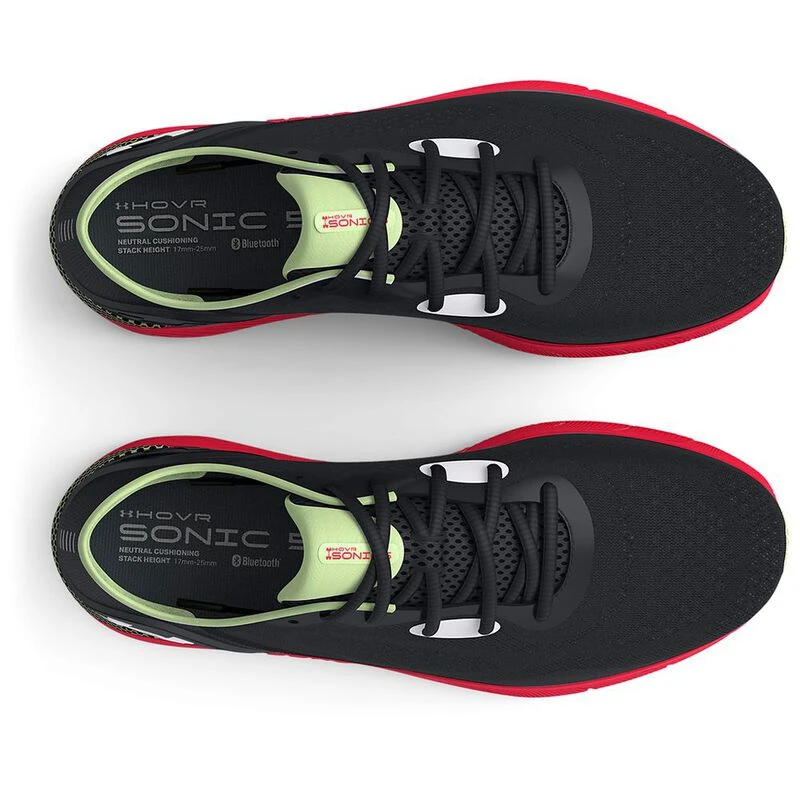 Under Armour Mens HOVR Sonic 5 Shoes Black Red Sportpursuit