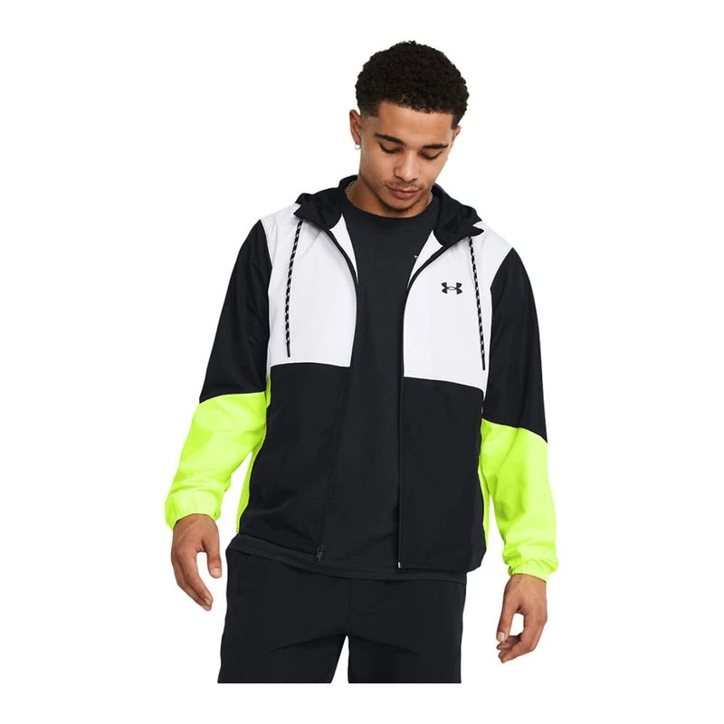 Under Armour Mens Icon Legacy Jacket Black High Vis Yellow Black S