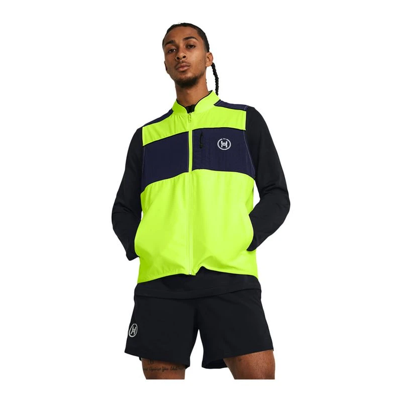 Under Armour Mens Run Anywhere Gilet Yellow Sportpursuit