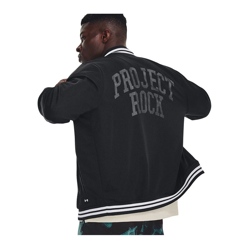 UnderArmour Mens PJT Rock Jacket Black White White Sportpursuit