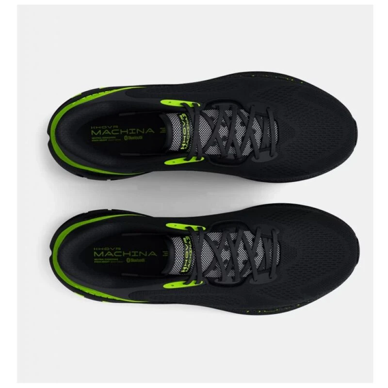 UnderArmour Mens Hovr Machina 3 Running Shoes Black Black Lime Surge