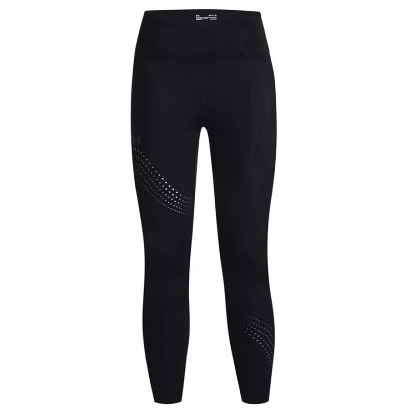 Under Armour Running Speedpocket tights in black and yellow