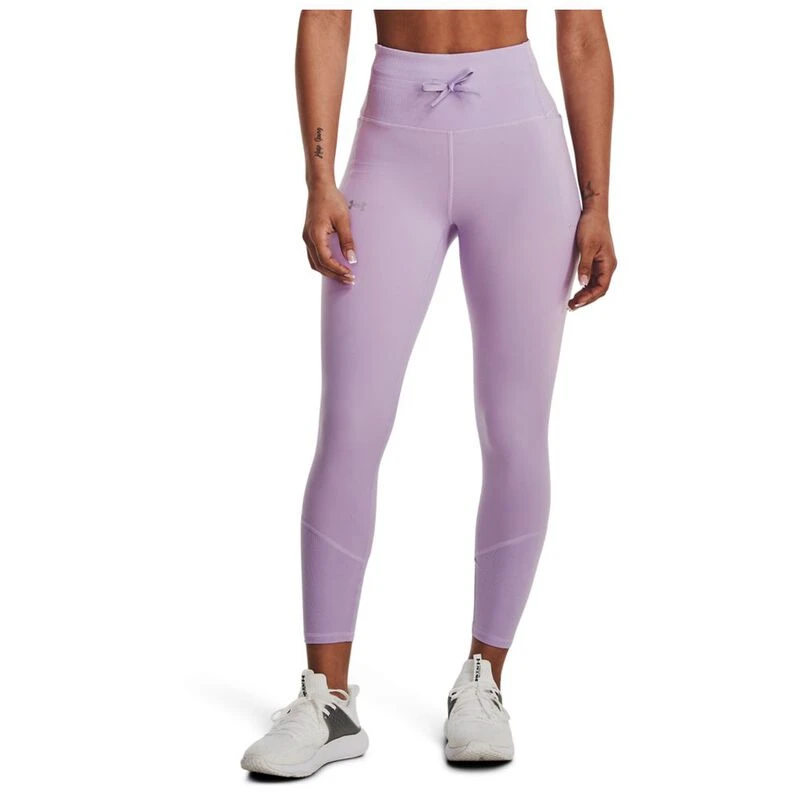 Under Armour Womens Meridian Rib Ankle Leg Pants Purple Sportpursu