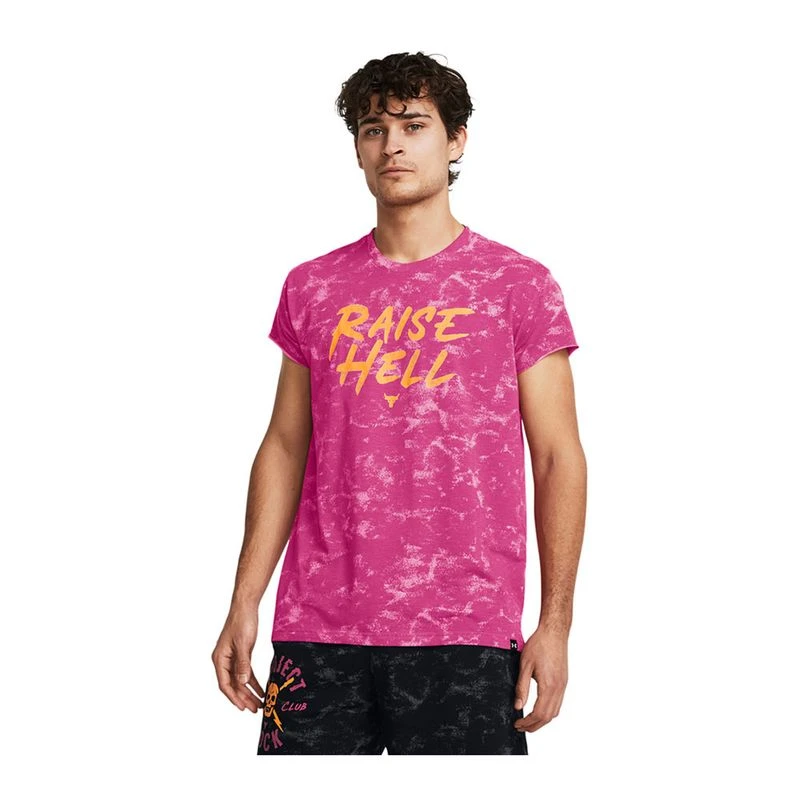 Under Armour Project Rock フード付きTシャツピンク Under Armour Project Rock フード付きTシャツピンク Under