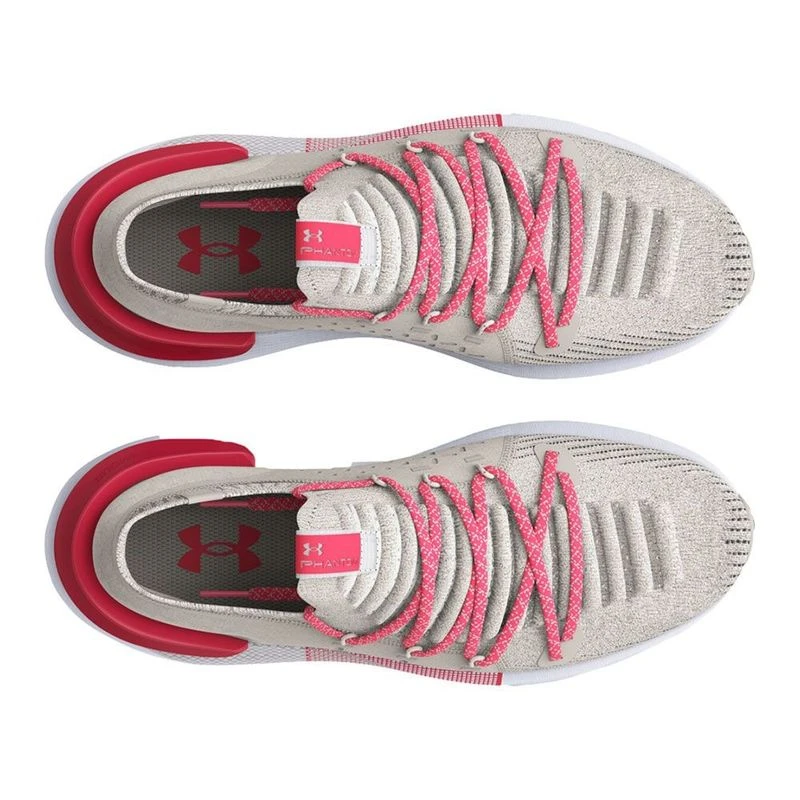 UnderArmour Womens HOVR Phantom 3 RFLCT Running Shoes White Fog Pink