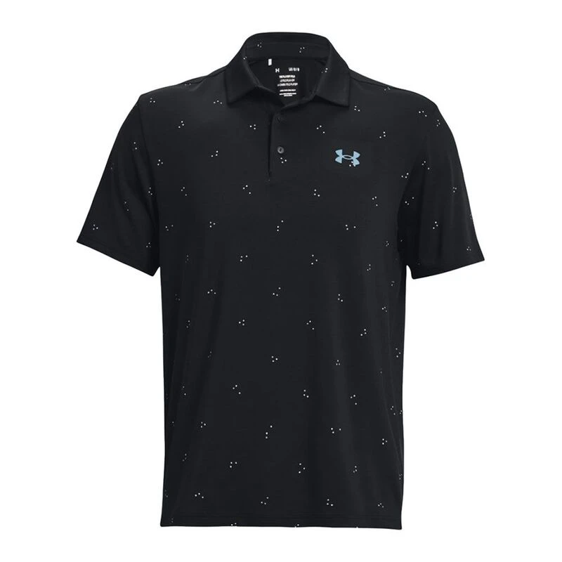 UnderArmour Herren Playoff 3.0 Printed Poloshirt Schwarz privatesp