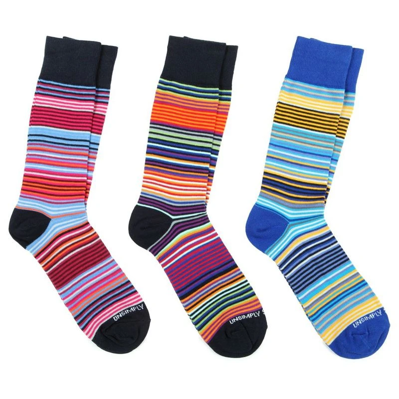 Unsimply Stitched Mid-Calf Socks - Cotton Blend Reinforced Heel & Toe Casual Socks