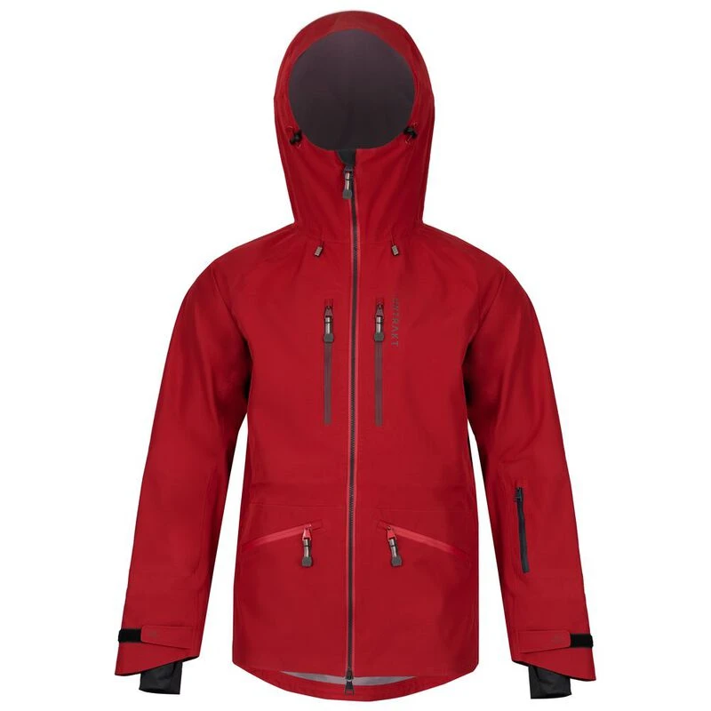 UNTRAKT Mens Obsidian 3L Shell Jacket (Cherry)