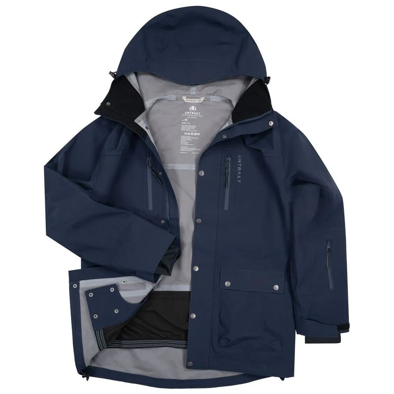 UNTRAKT Mens Quartz 3L Shell Jacket (Navy) | Sportpursuit.com
