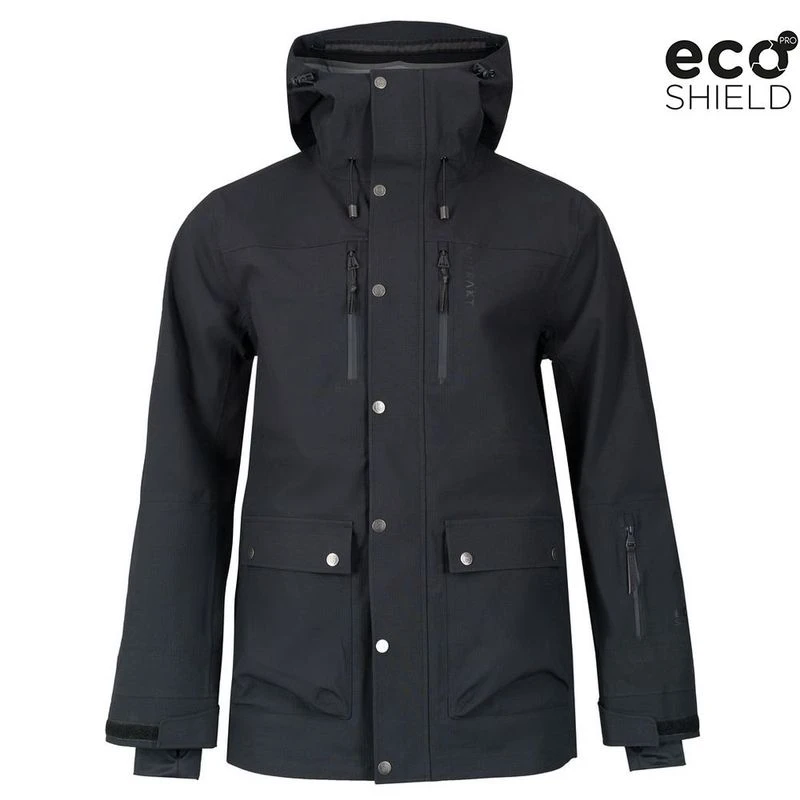 UNTRAKT Mens Quartz 3L Shell Jacket Coal Sportpursuit