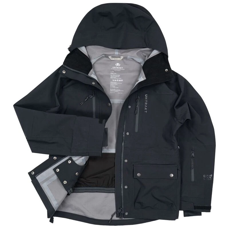 UNTRAKT Womens Quartz 3L Shell Jacket Coal Sportpursuit