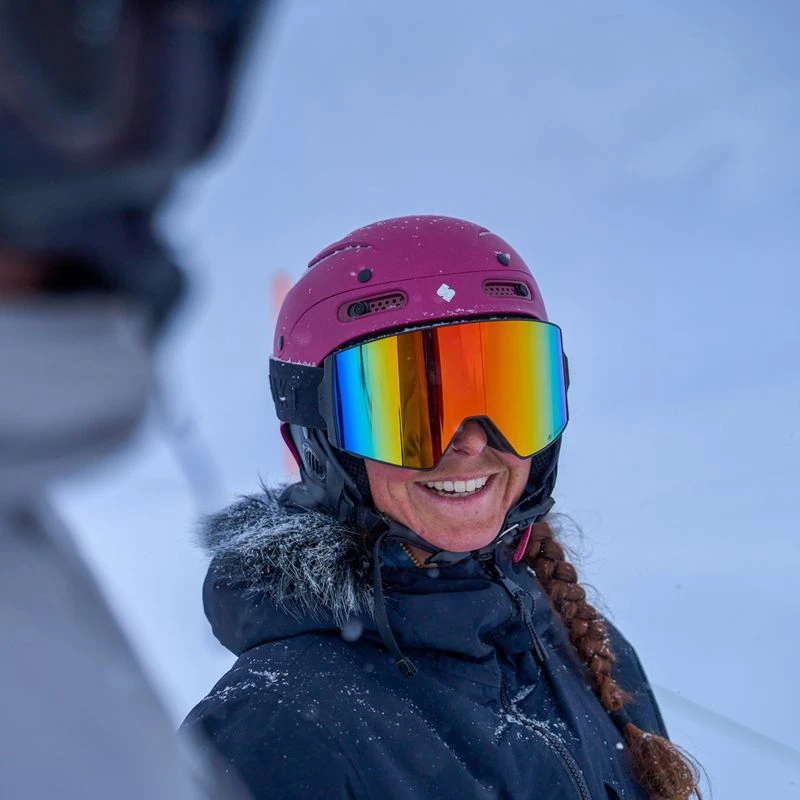 Untrakt Arkose Ski & Snowboarding Goggles (Black/Igneous Red) | Sportp