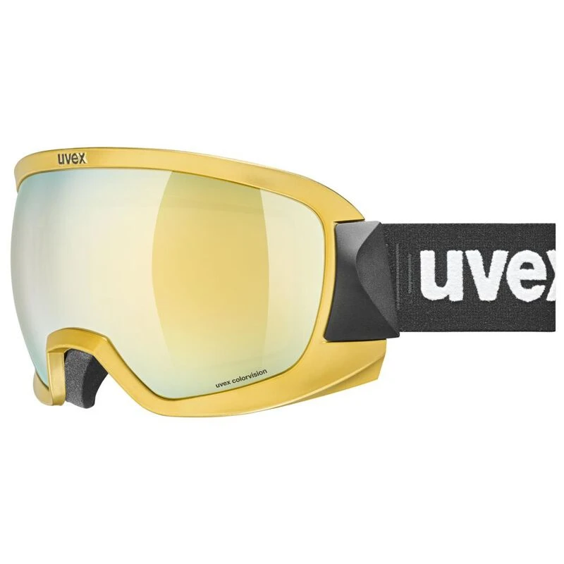 Uvex Contest CV Ski Goggles (Chrome/Gold/Green)