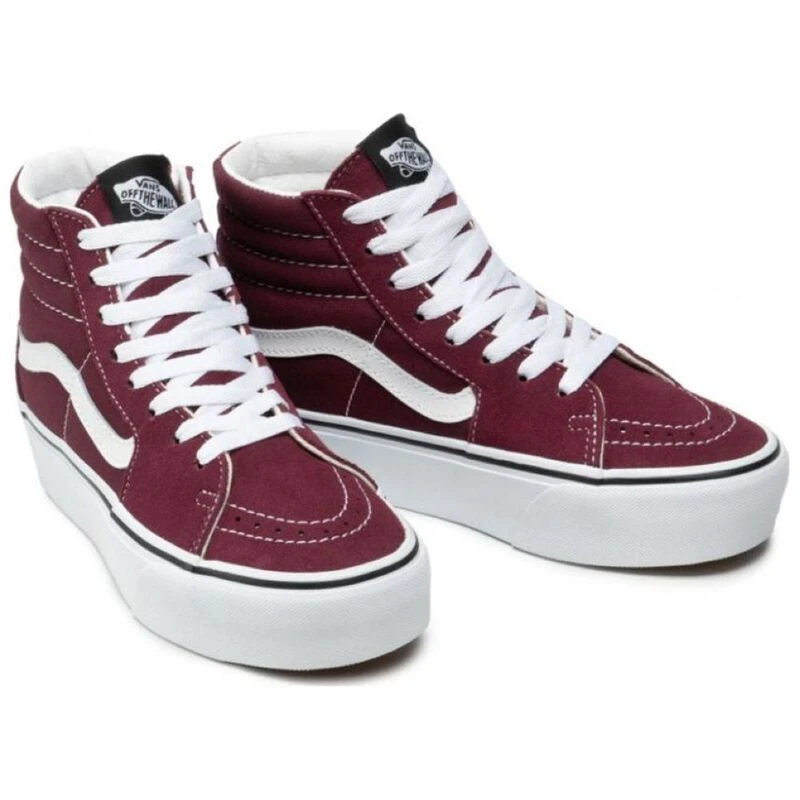 Vans platform burgundy deals