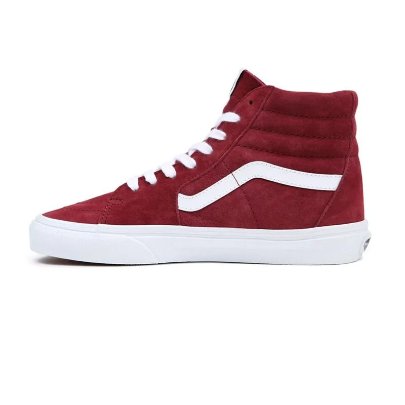 Maroon skate high vans clearance