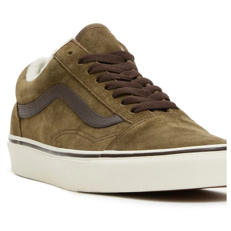 Olive green old skool vans store