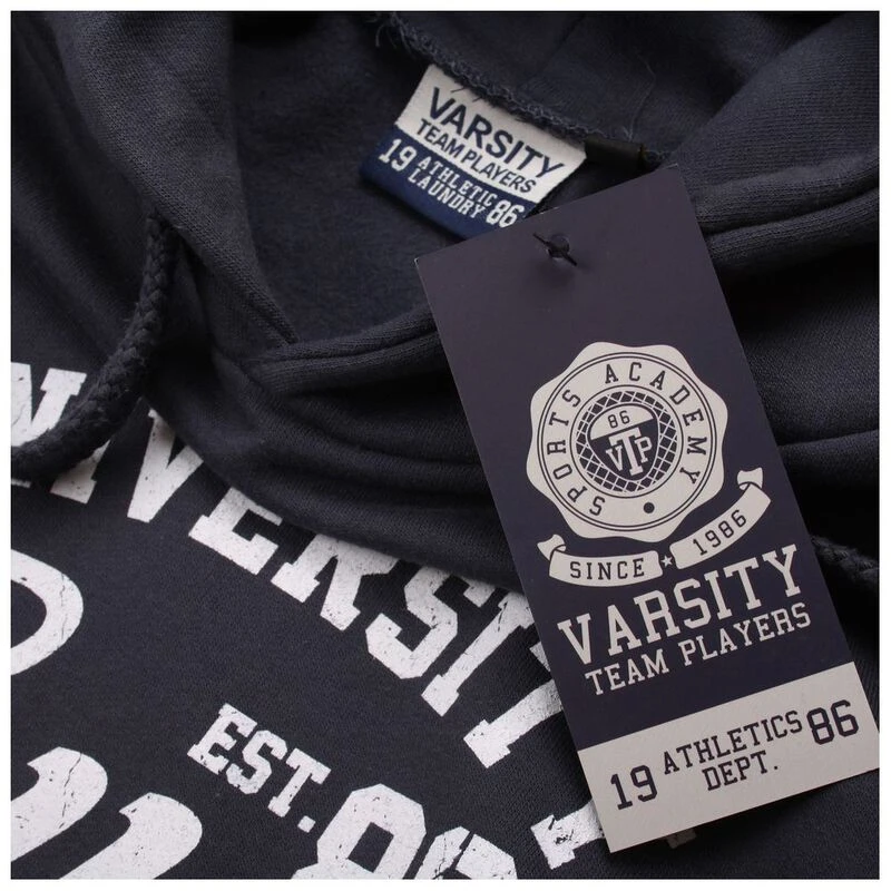 Varsity Team Players Mens College Hoodie Petrol Sportpursuit