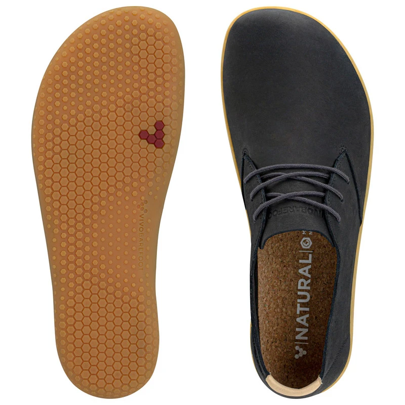 Vivobarefoot Mens Ra II Leather Shoes (Midnight Navy