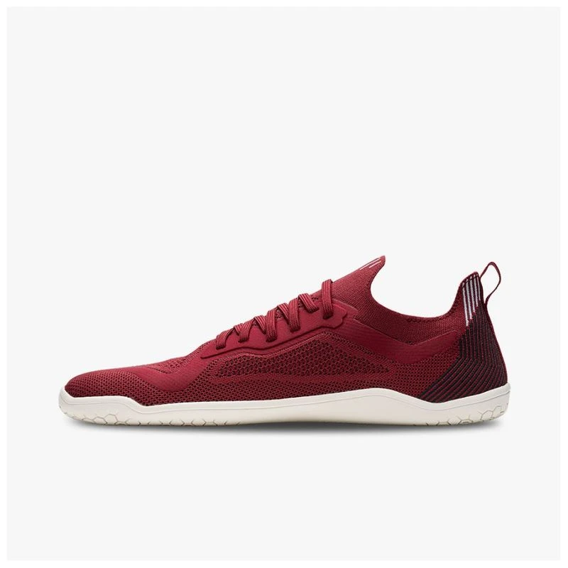 VIVOBAREFOOT Mens Primus Lite Knit Shoes Burgundy Sportpursuit