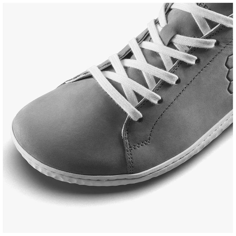 Vivobarefoot Mens Geo Court Nubuck Casual Shoes (Grey) | Sportpursuit.
