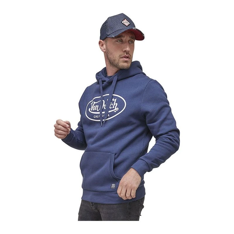 Von Dutch Felpa con cappuccio Brand Uomo Blu Bianco privatesportsh
