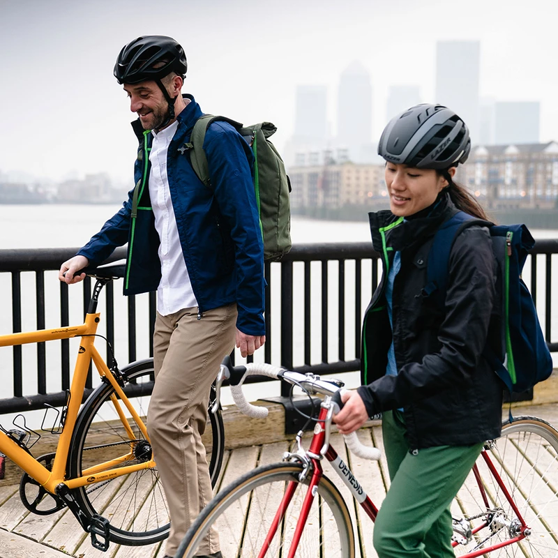Vulpine Mens Harrington Rain Jacket Classic Navy Sportpursuit
