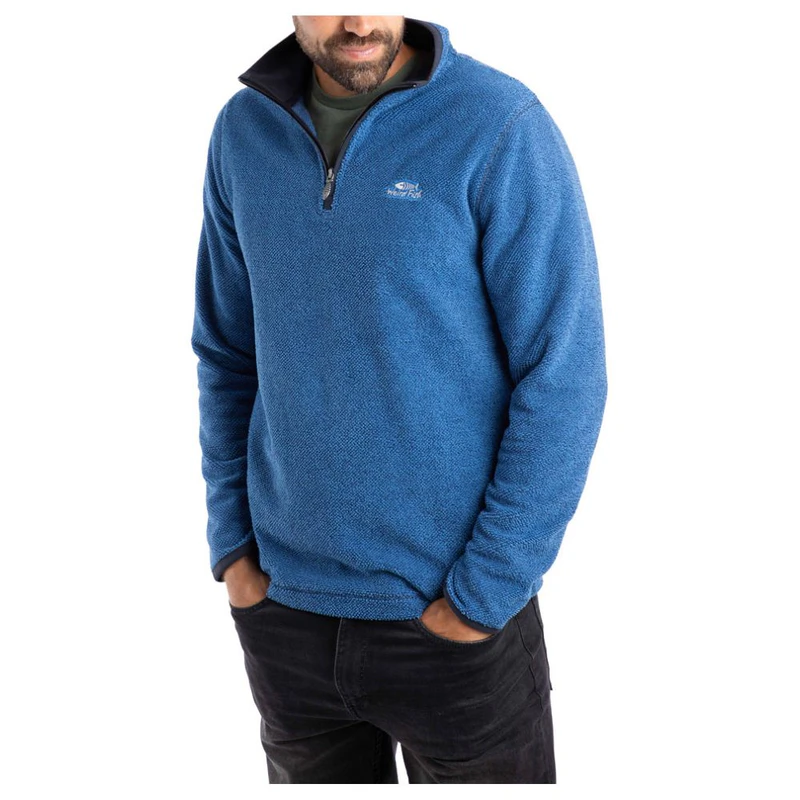 Sweat Col Haut Homme Weird Fish – Rouge – Taille M – 1/4 Zip – Occasion Parfait état