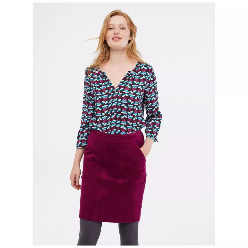 White stuff clocktower shop cord skirt red