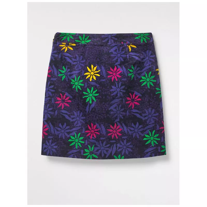 White Stuff Womens Wallflower Velvet Skirt Multi Sportpursuit