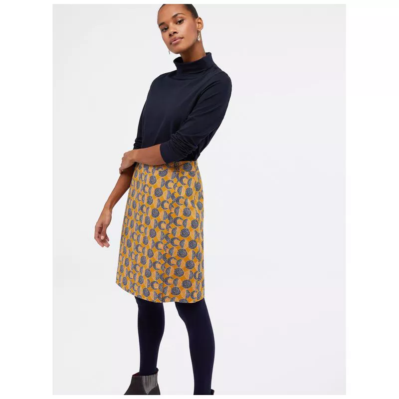 White Stuff Womens Cumulus Wrap Skirt Ochre Yellow Sportpursuit