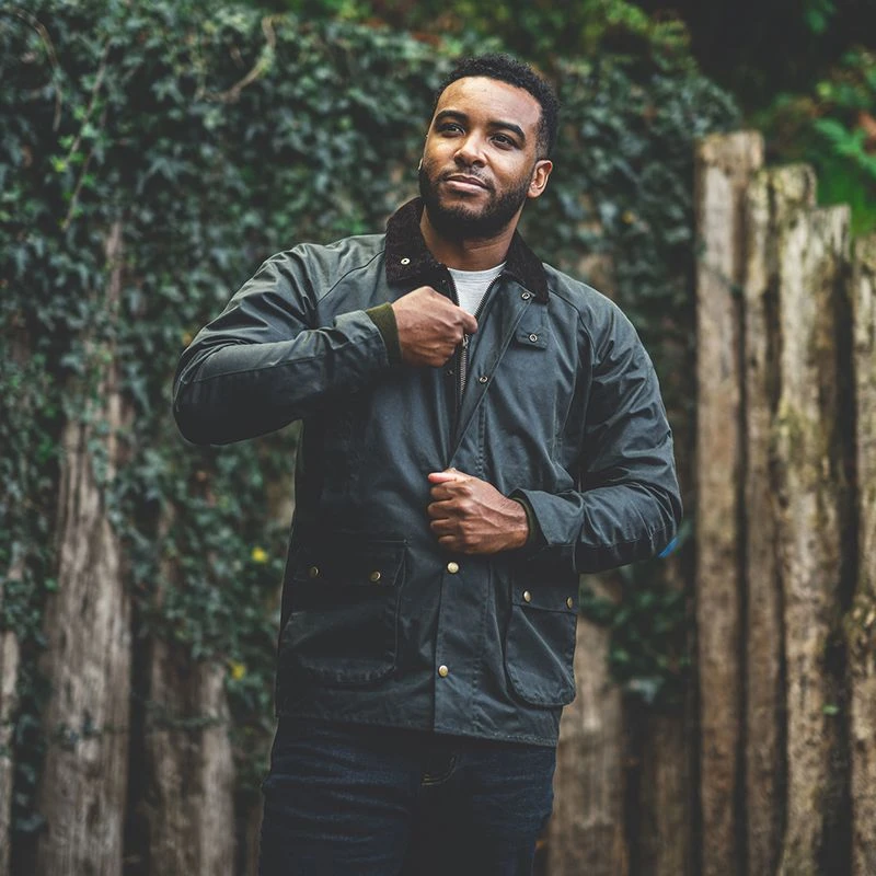 Mens waxed blazer shop