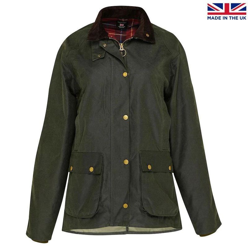 Wilde and King Womens Barton Waxed Jacket Olive Sportpursuit