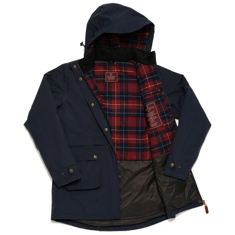 Wilde and King Womens Pollard Waterproof Jacket Navy Sportpursuit