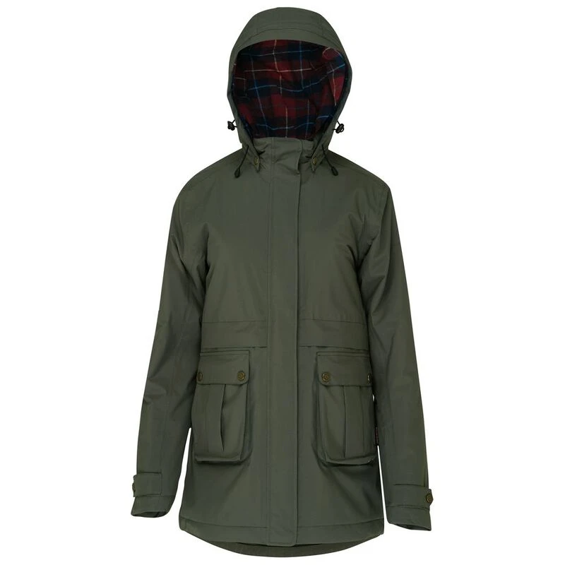Wilde and King Womens Pollard Waterproof Jacket Olive Sportpursuit