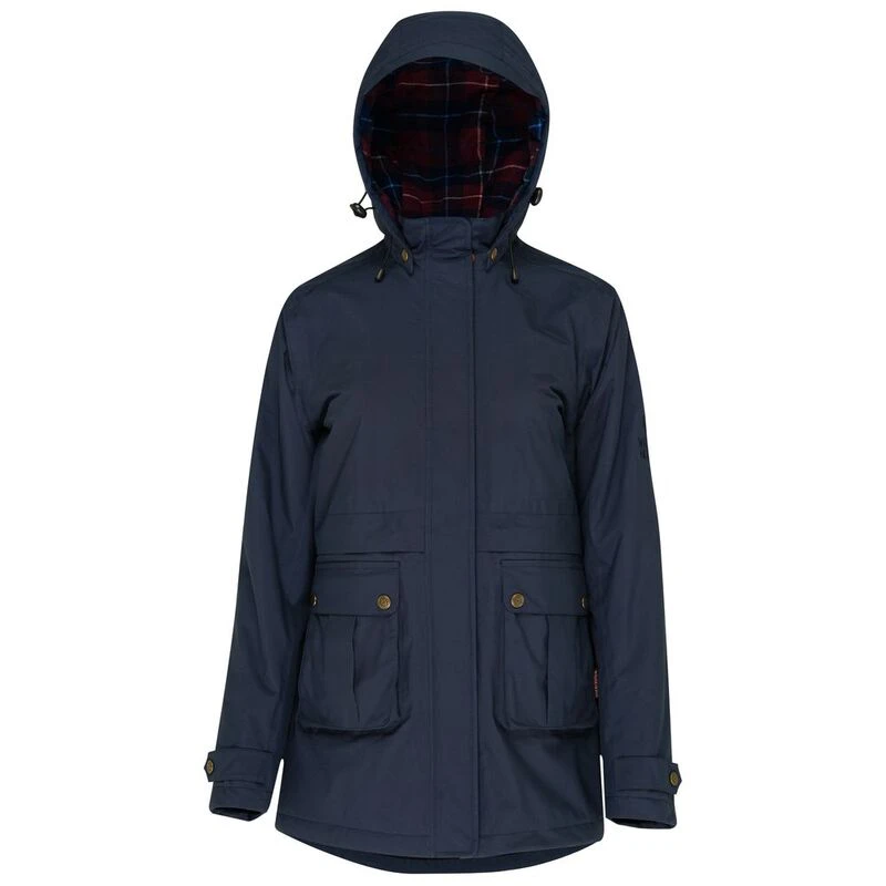 Wilde and King Womens Pollard Waterproof Jacket Navy Sportpursuit