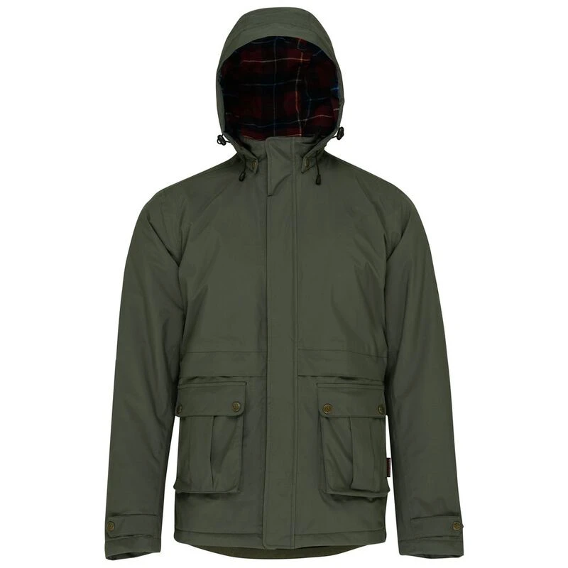 Wilde and King Mens Pollard Waterproof Jacket Olive Sportpursuit.c