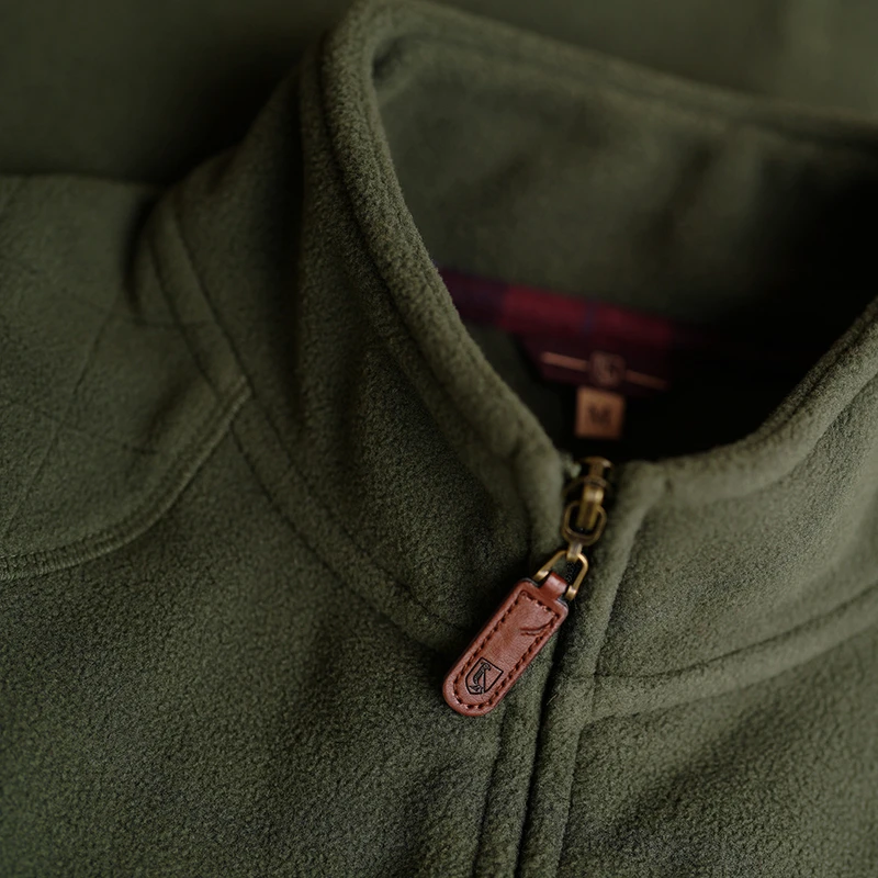 Green fleece gilet deals