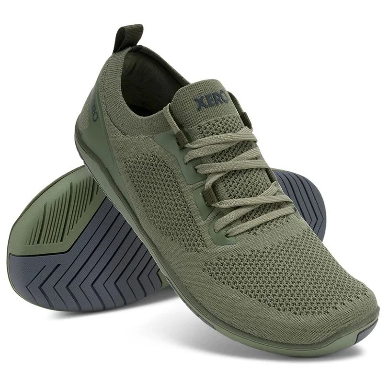 Xero Shoes Mens Nexus Knit Running Shoes Olive Sportpursuit