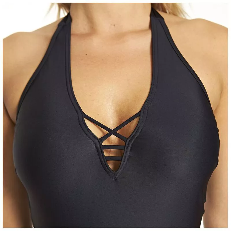 Zoggs black mesh swimsuit cheap