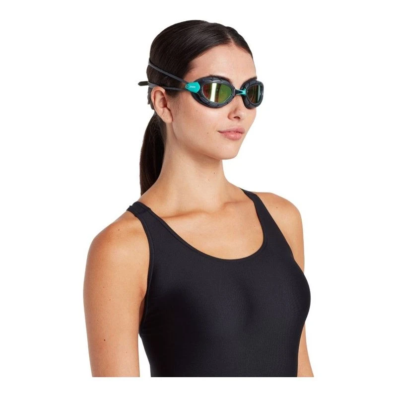 Zoggs Predator Titanium Reactor Goggles Blue Sportpursuit